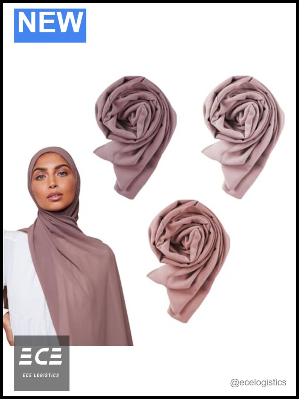 Chiffon Hijab Scarf for Women Lightweight Non Slip Fashion Scarves